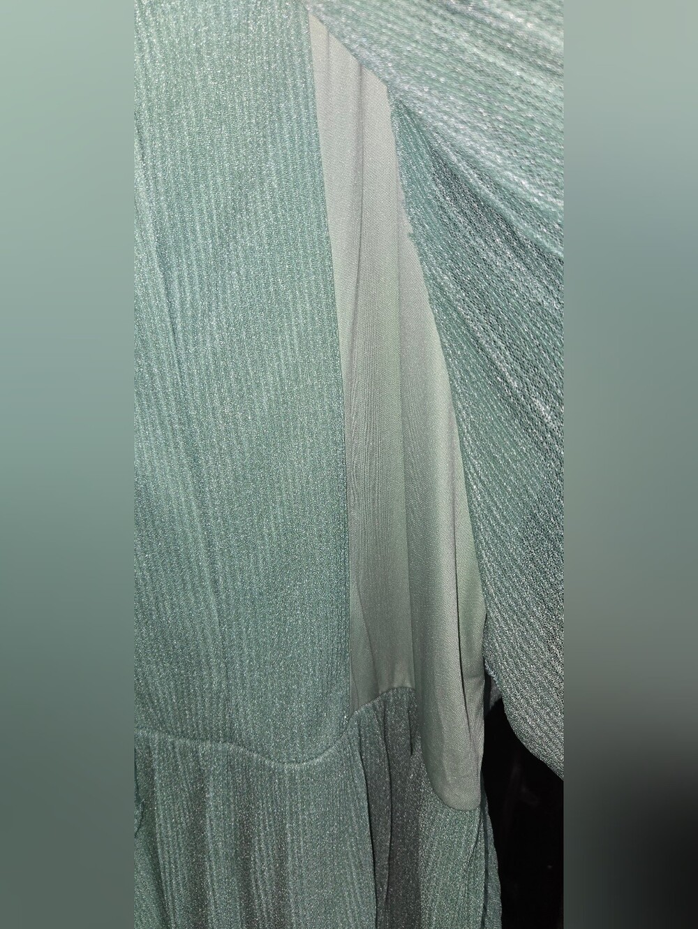Gigio Ribbed Tiered Maxi Dress in Mint - Picture 4 of 8